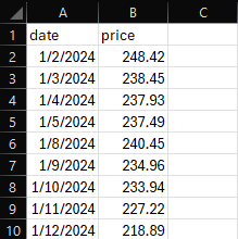 CSV Sample